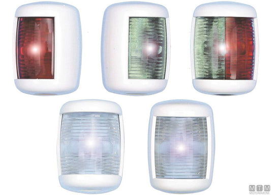 FANALE DI VIA COMBINATO ROSSO/VERDE LED MINI BIANCO 43X61MM