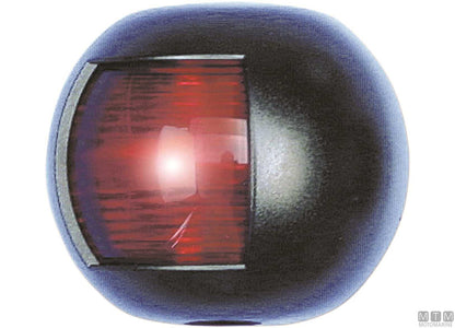 FANALE DI VIA LATERALE VERDE LED MEZZA SFERA NERO 70X63MM