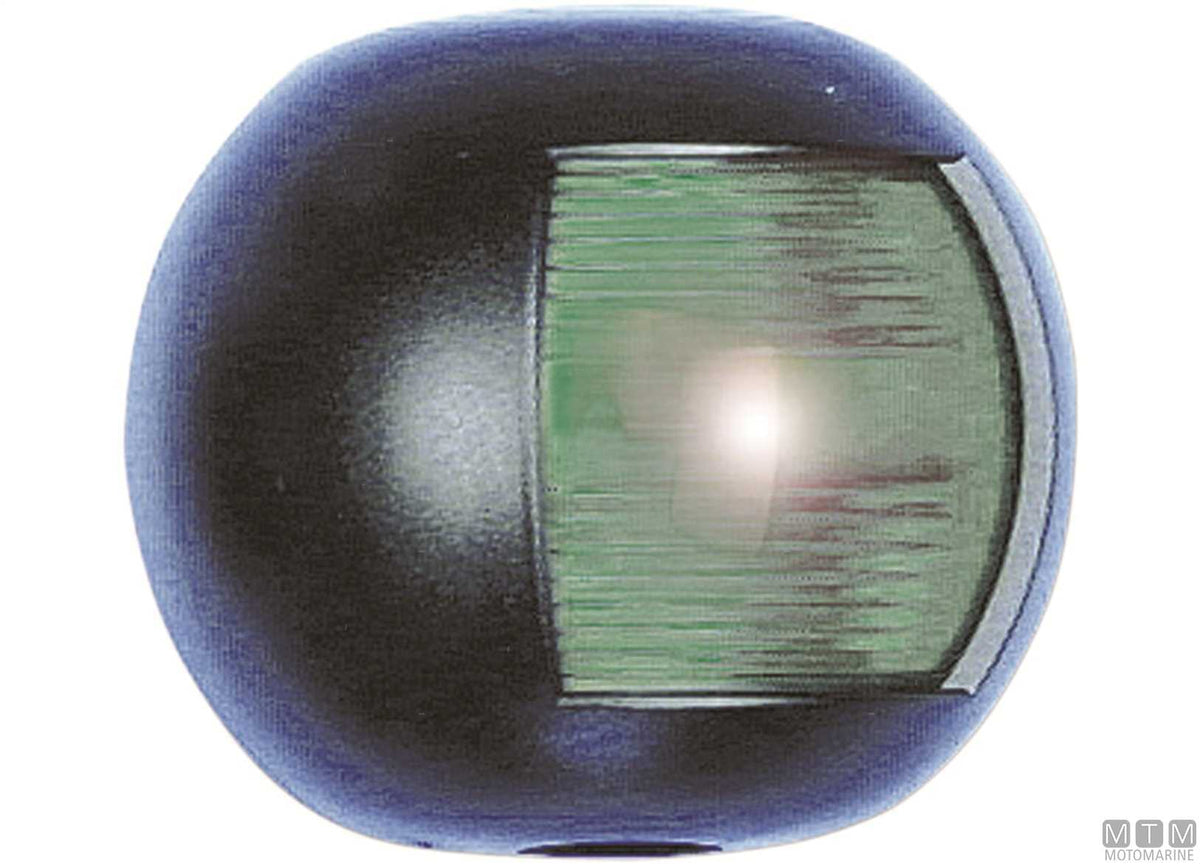 FANALE DI VIA COMBINATO ROSSO/VERDE LED MEZZA SFERA NERO 70X63MM