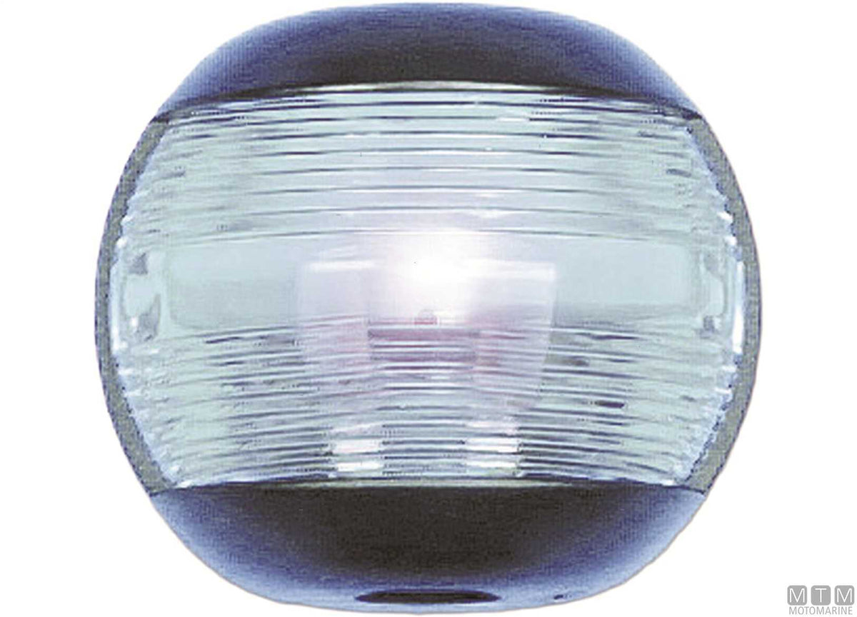 FANALE DI VIA LATERALE ROSSO LED MEZZA SFERA NERO 70X63MM
