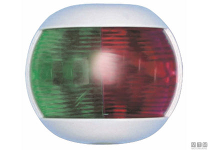 FANALE DI VIA LATERALE ROSSO LED MEZZA SFERA BIANCO 70X63MM