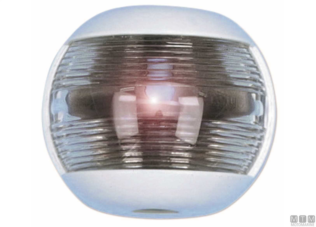 FANALE DI VIA PRUA 225 BIANCO LED MEZZA SFERA BIANCO 70X63MM