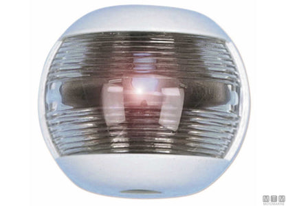 FANALE DI VIA PRUA 225 BIANCO LED MEZZA SFERA BIANCO 70X63MM