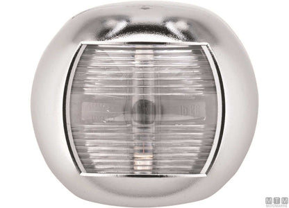 FANALE DI VIA LATERALE VERDE LED MEZZA SFERA INOX 70X63MM