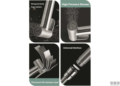 KIT MIXER DOCCETTA INOX TUBO 2.5M