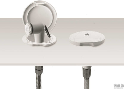 TUBO DOCCIA INOX 2.2M TERMINALI 1/2"-1/2"