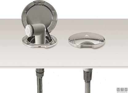 TUBO DOCCIA INOX 2.2M TERMINALI 1/2"-1/2"