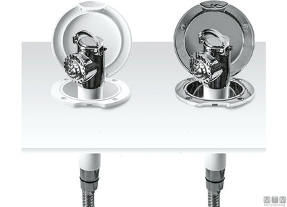 TUBO DOCCIA INOX 2.2M TERMINALI 1/2"-1/2"