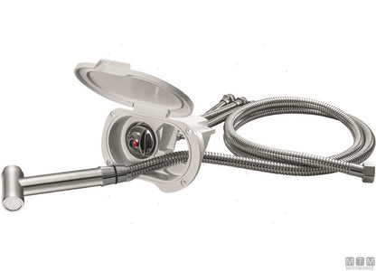 TUBO DOCCIA PVC 4M TERMINALI 3/8"-1/2"